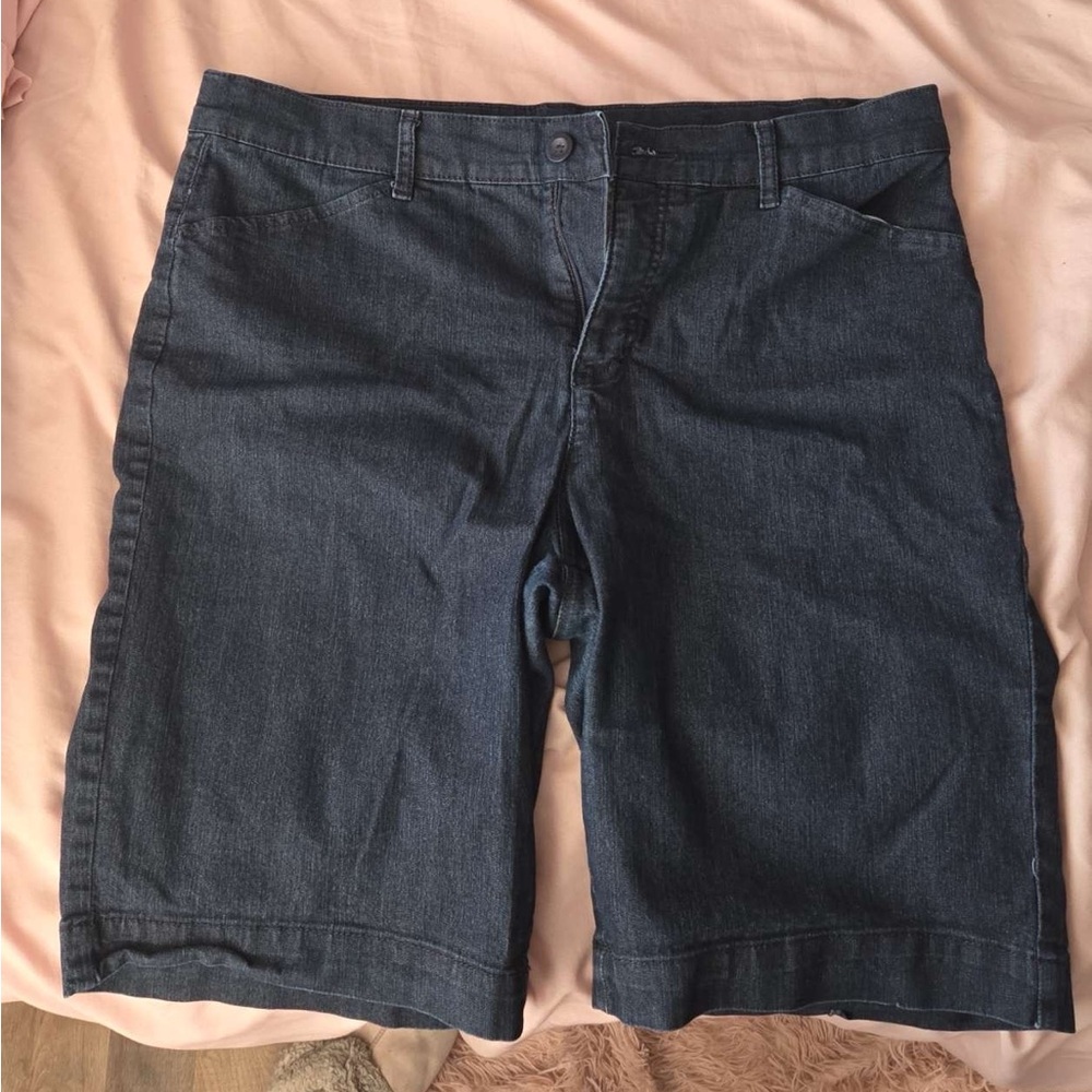 Women's Navy Blue Jean Jorts